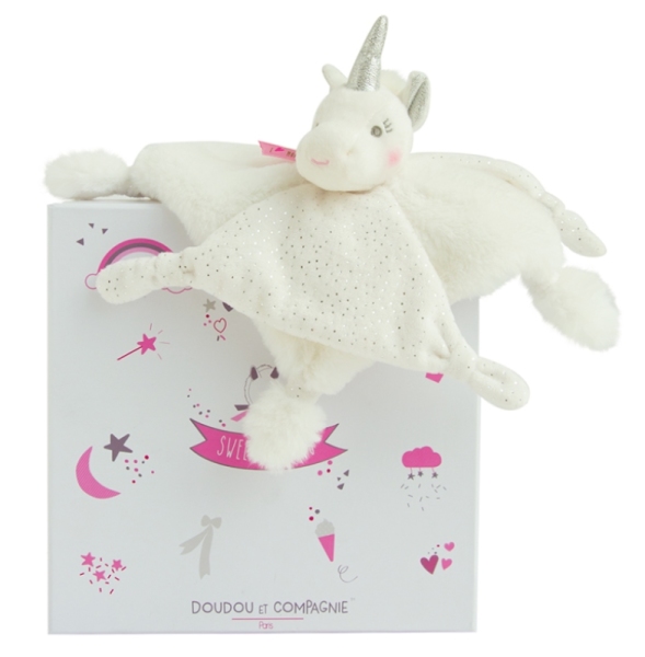 Doudou et Compagnie Doudou Licorne Argent